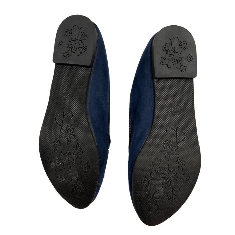 Mixit Velvet Embroidered Flats - Picture 7 of 14